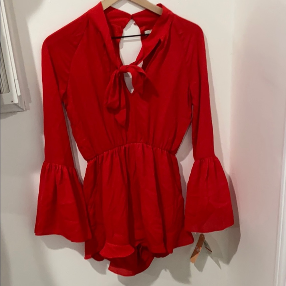 Gianni Bini red romper
